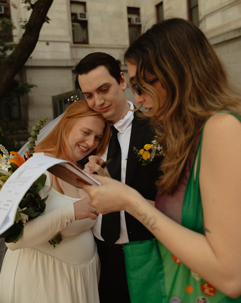 city hall elopement